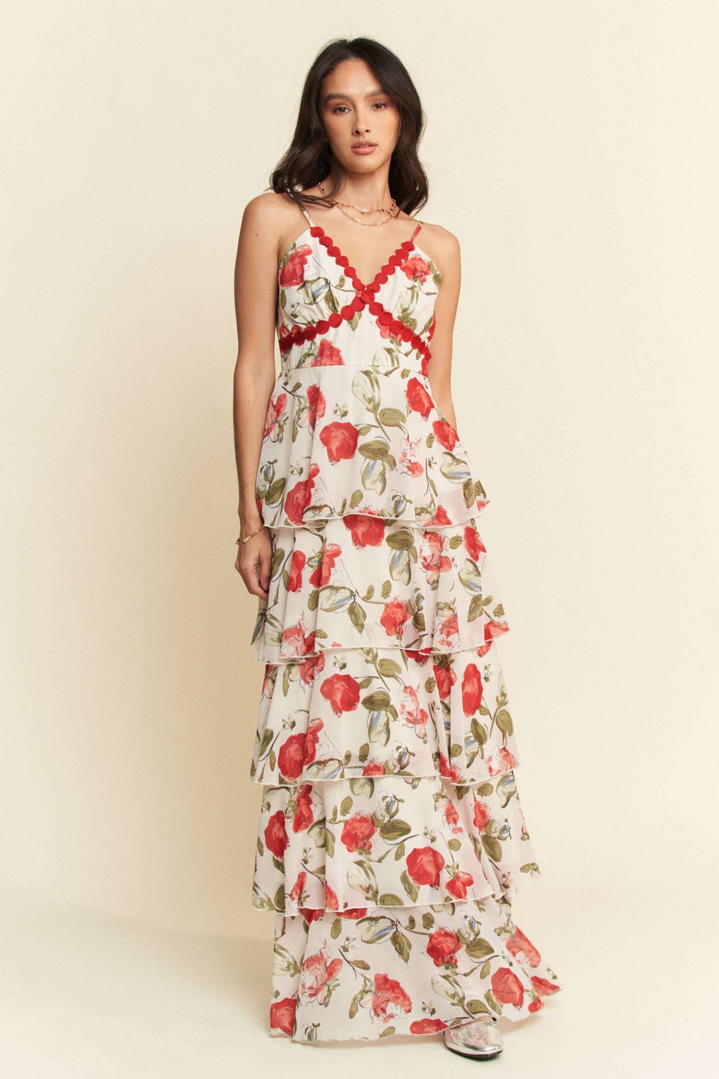 Tiered Ruffle Maxi Dress