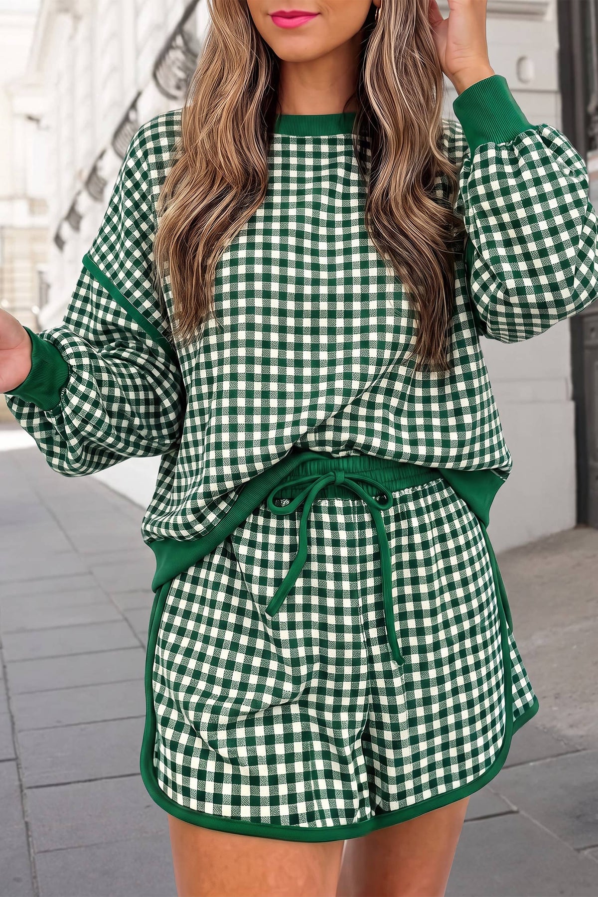 Gingham Skort Set