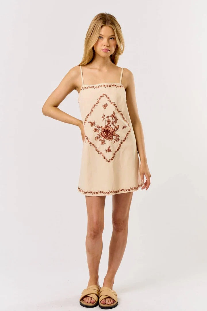 Rose Embroidered Dress