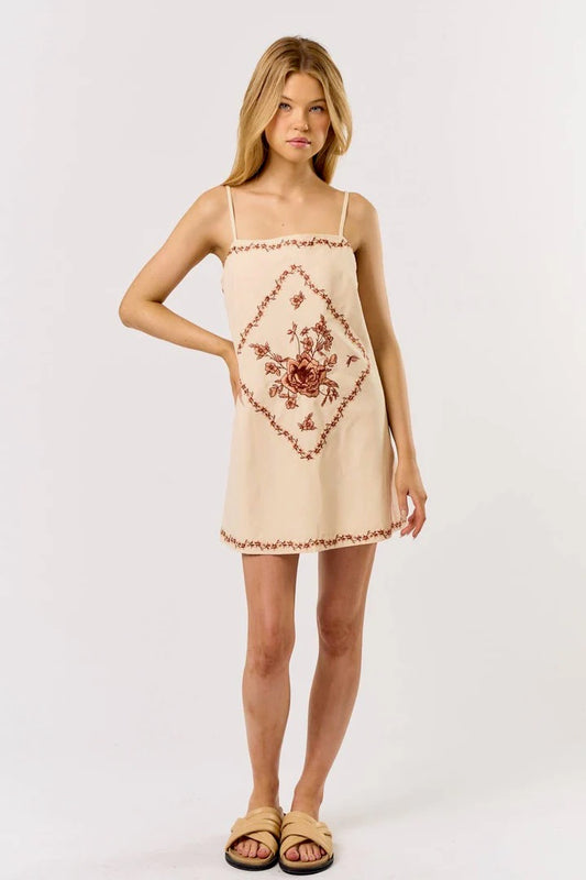 Rose Embroidered Dress