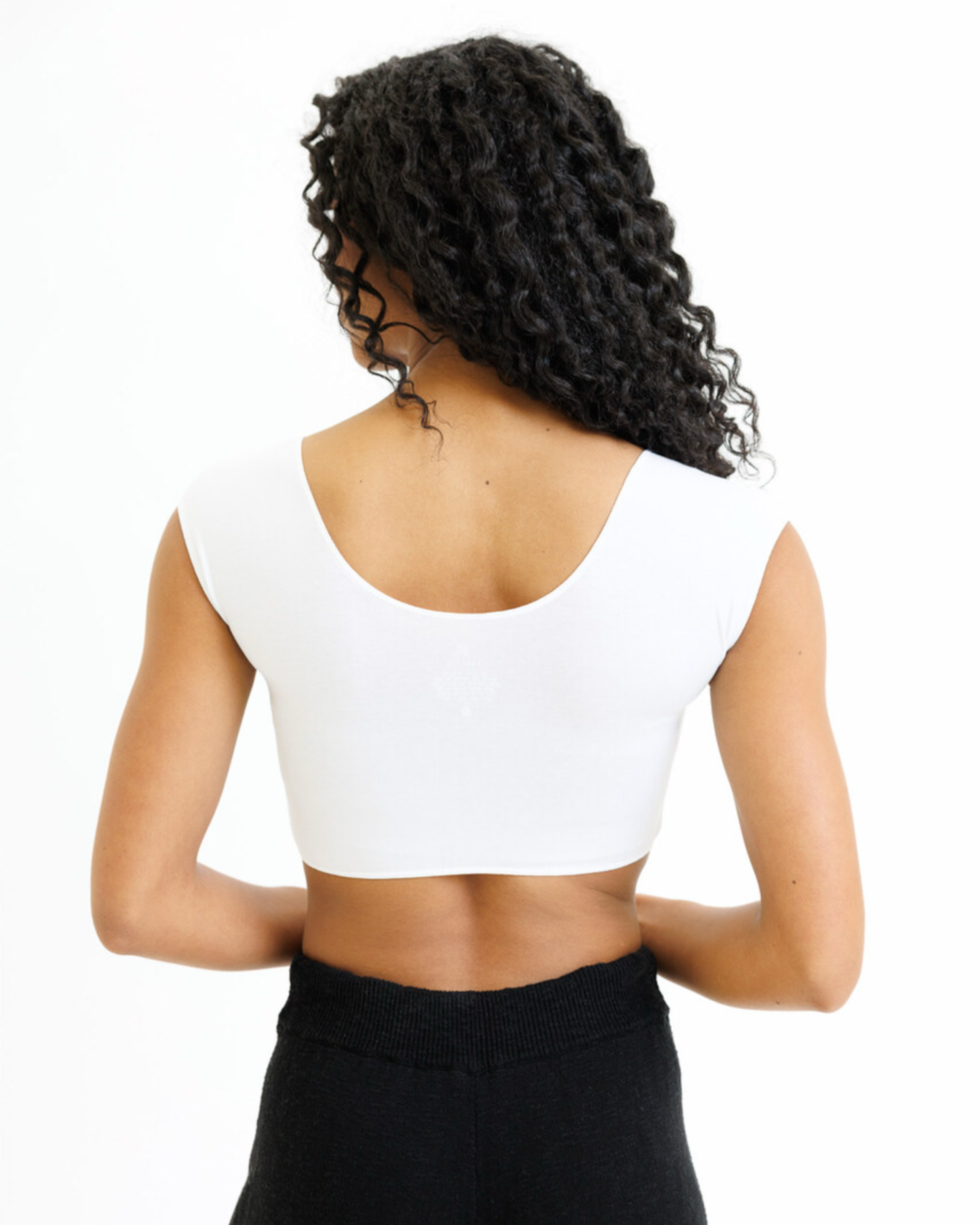 Demi Tee - Cropped Short Sleeve Layering Top