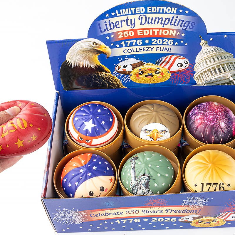 4th of July flag USA DUMPLINGS Squishy squeeze Toy