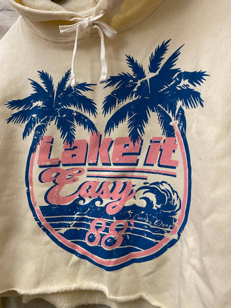 Lake it Easy Cropped Hoodie