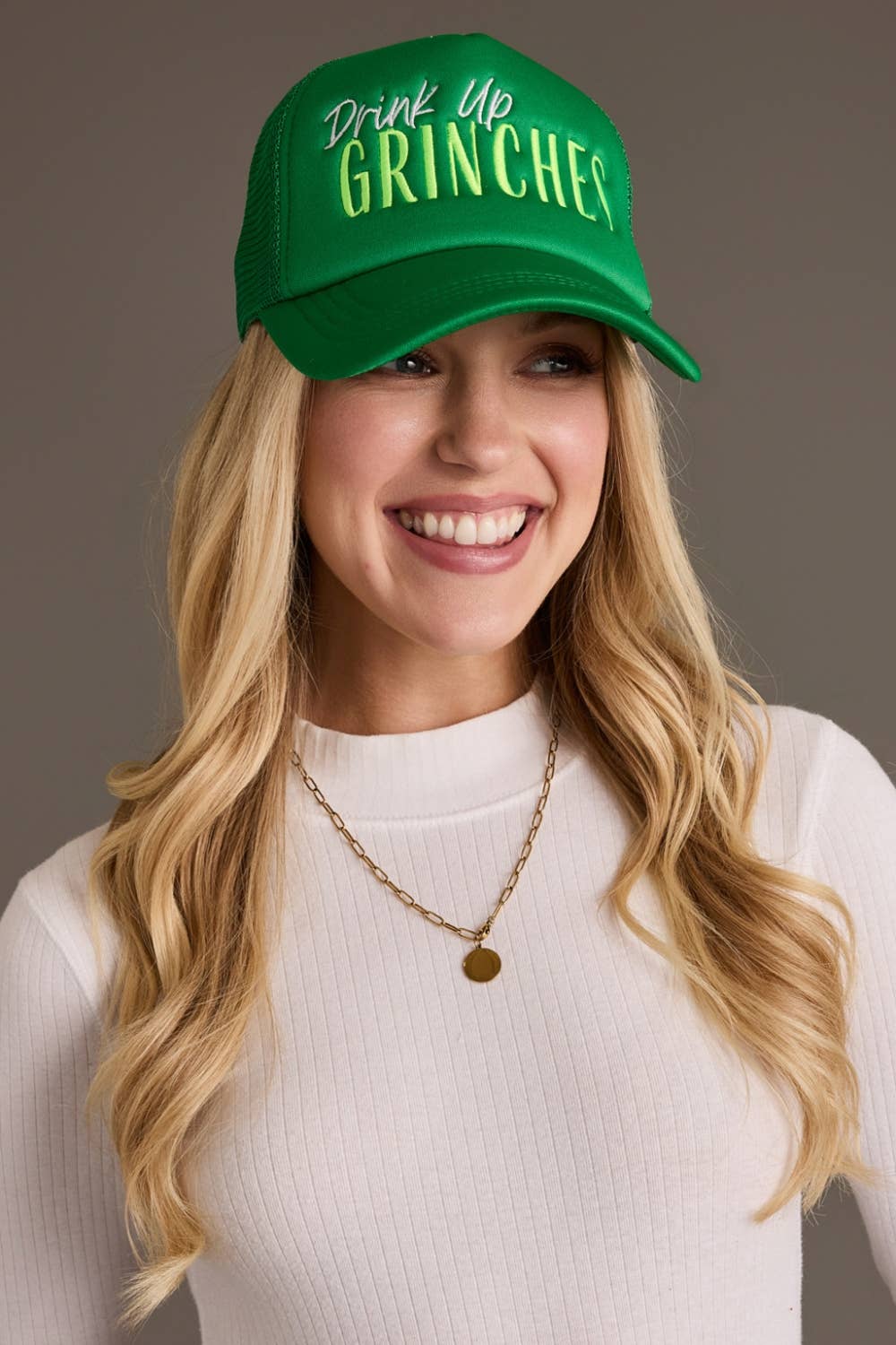 Drink Up Grinches Trucker Hat