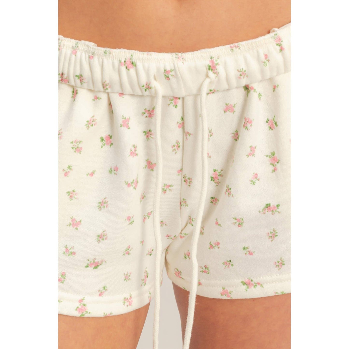 Ditsy Floral French Terry Shorts