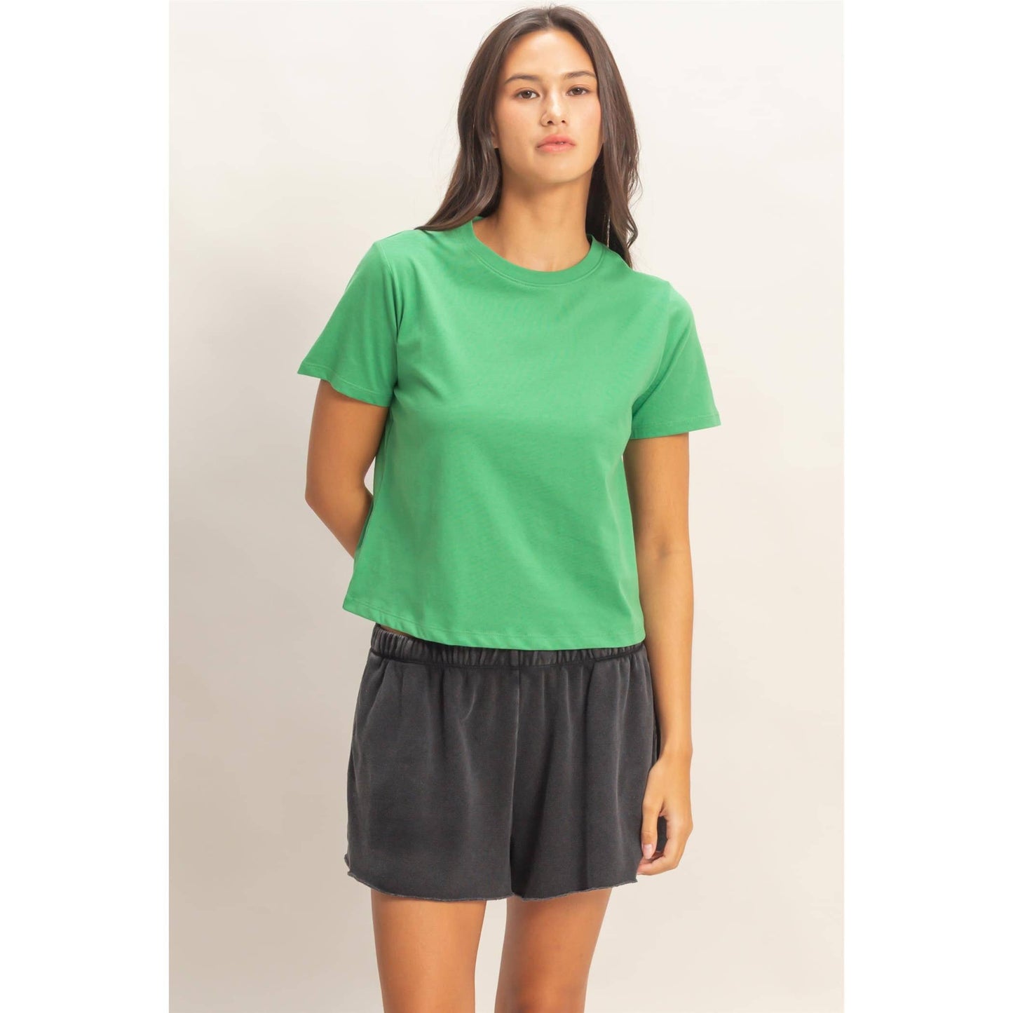 Crew Neck Cotton T-Shirt