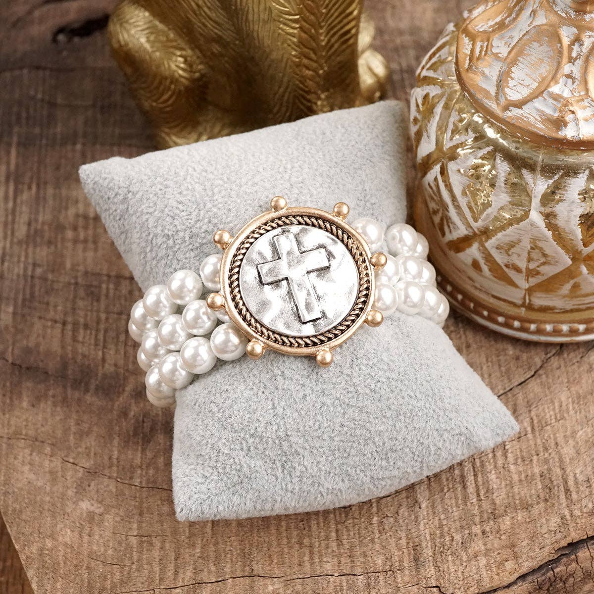 Gracebound – Cross Statement Bracelet