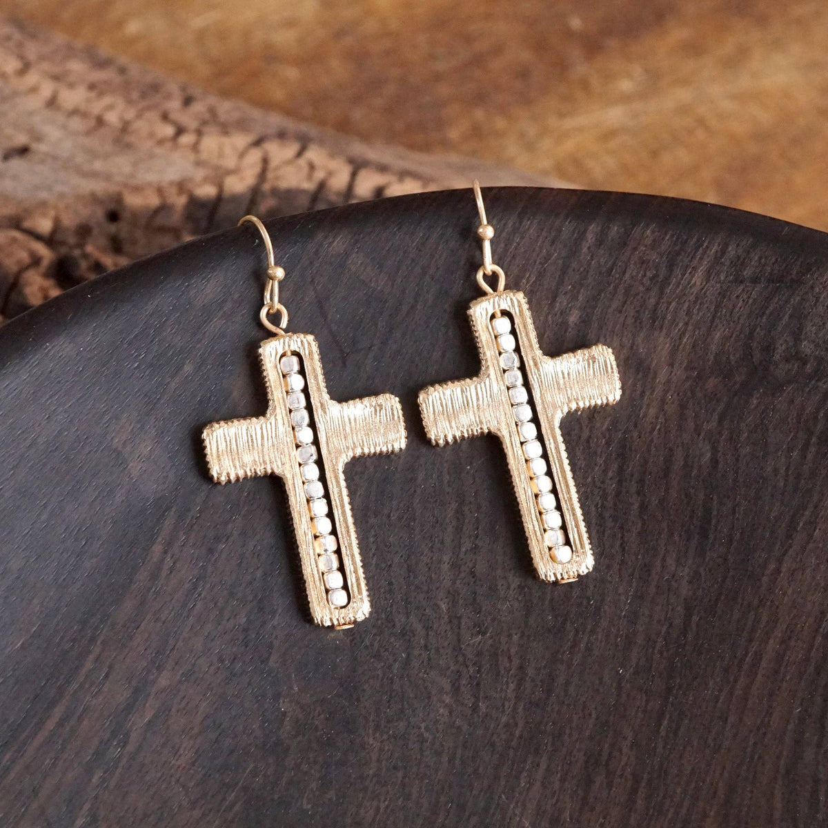 Cross Dangle Earrings