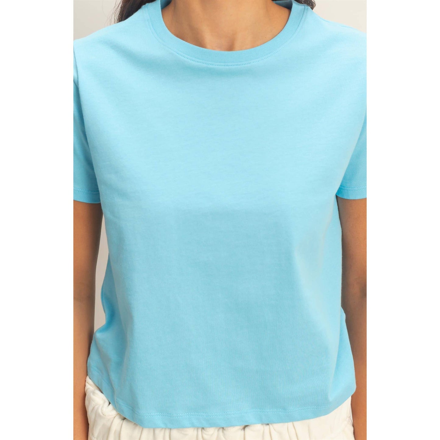Crew Neck Cotton T-Shirt