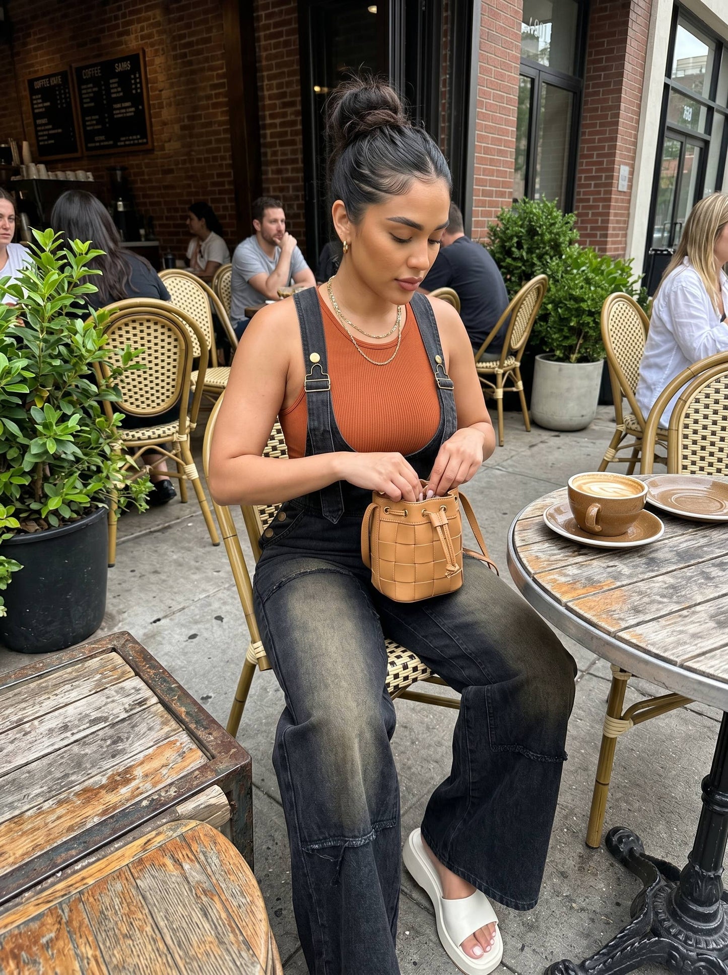 Urban Noir Denim Overall