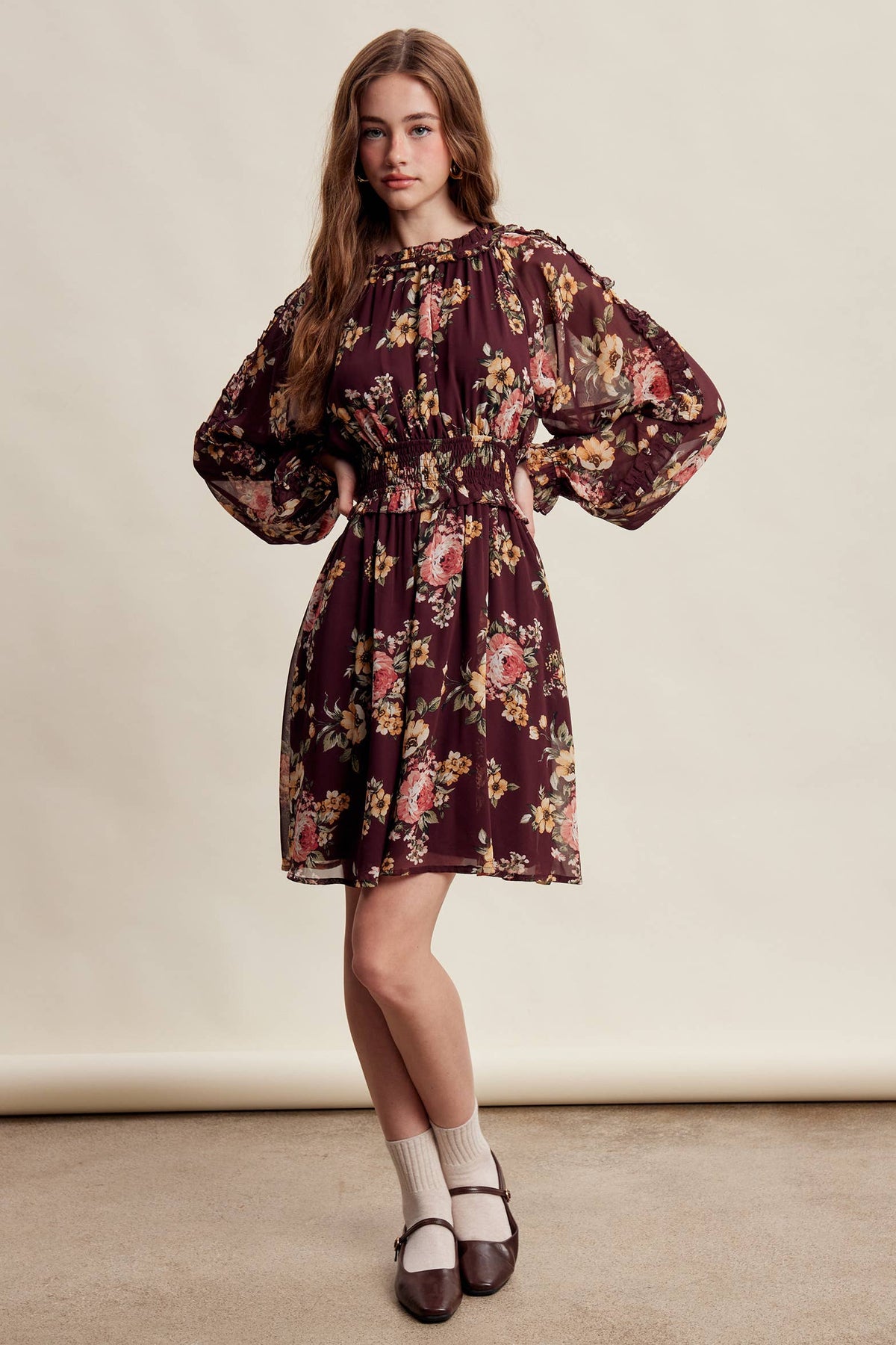 Floral Chiffon Dress