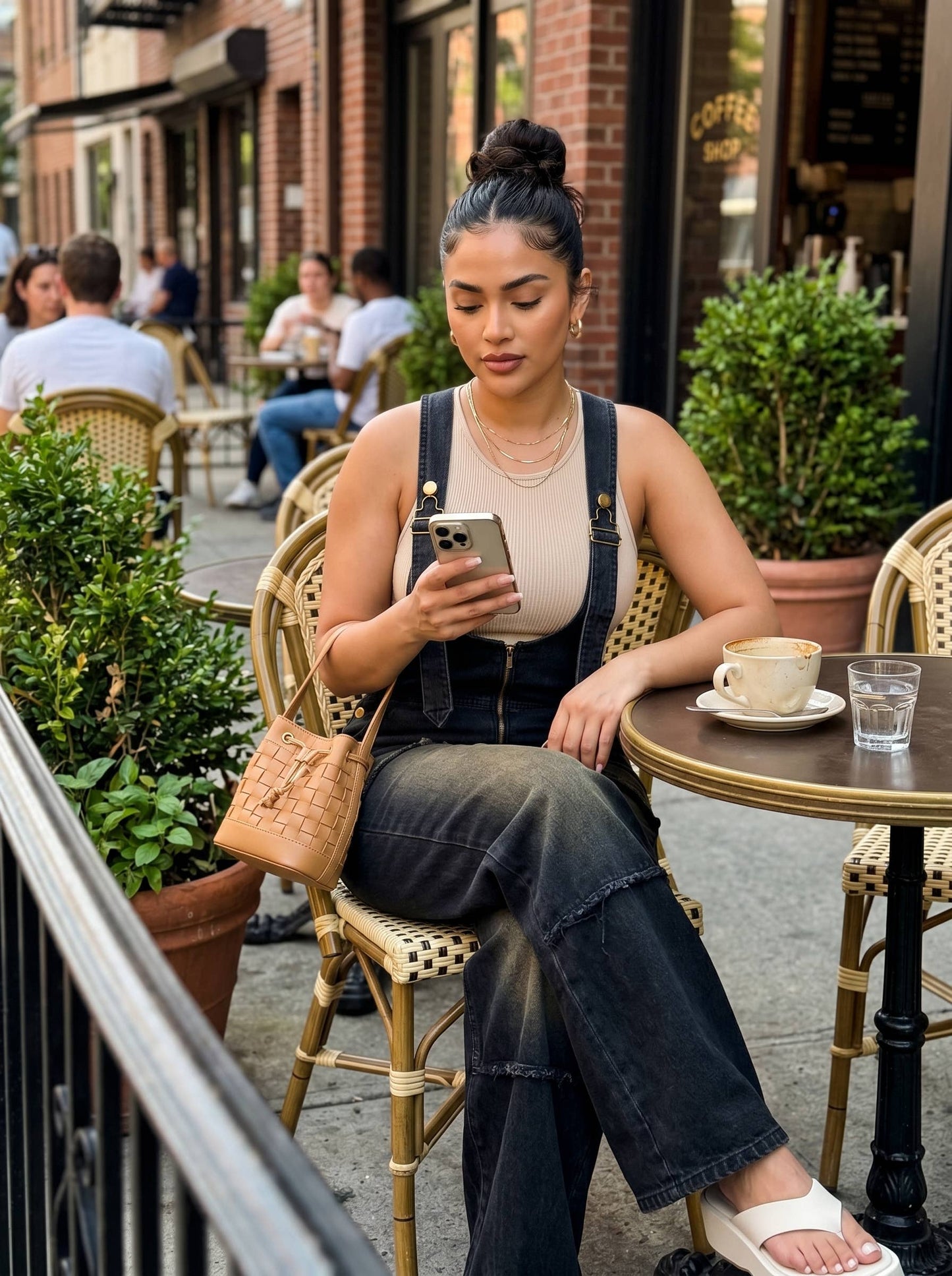 Urban Noir Denim Overall