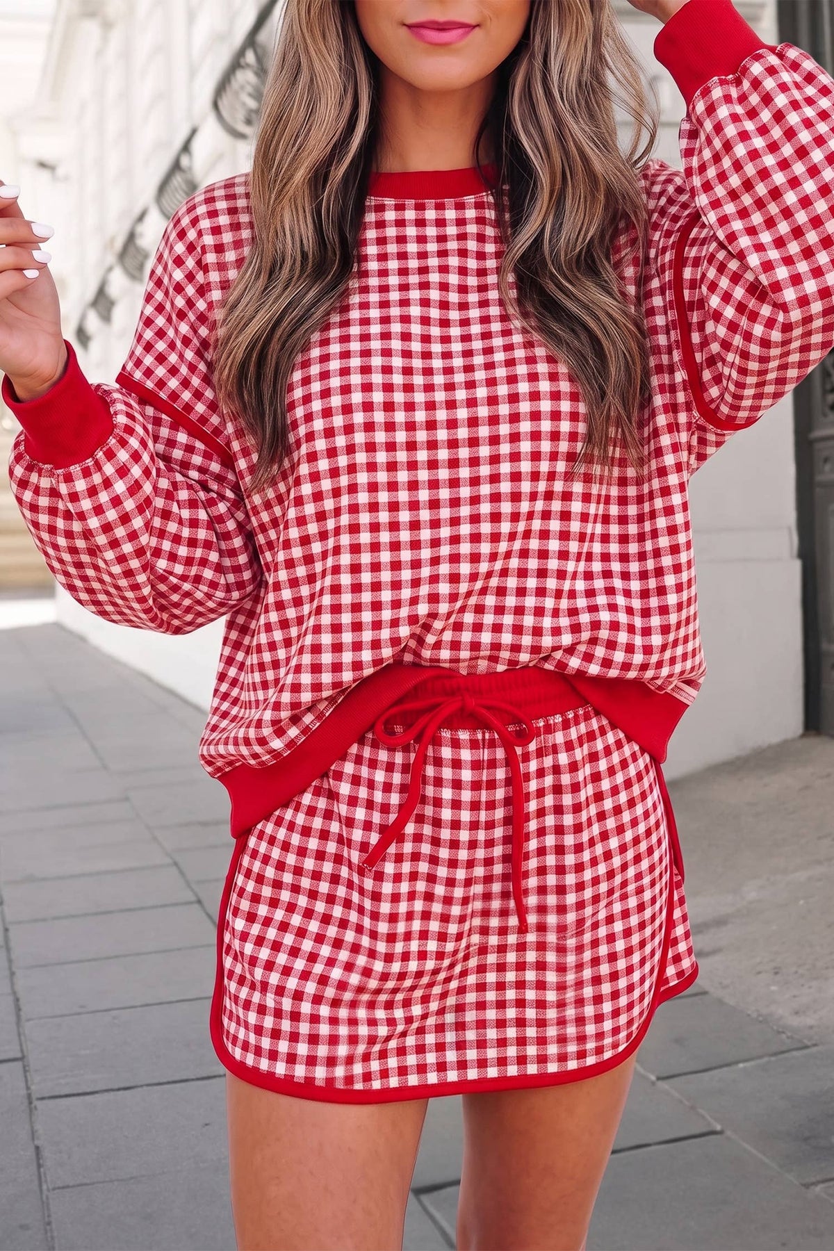 Gingham Skort Set