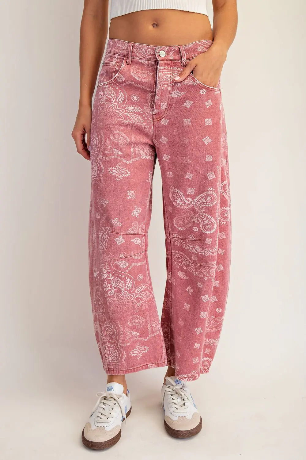 Bandana Barrel Jeans
