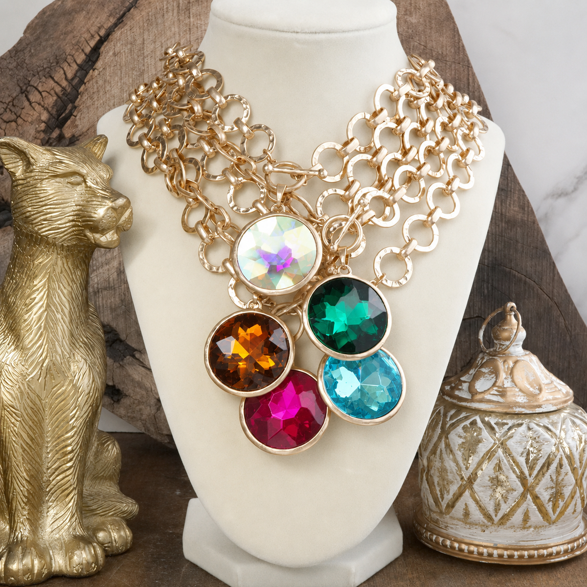 Gilded Radiance – Chain Necklace