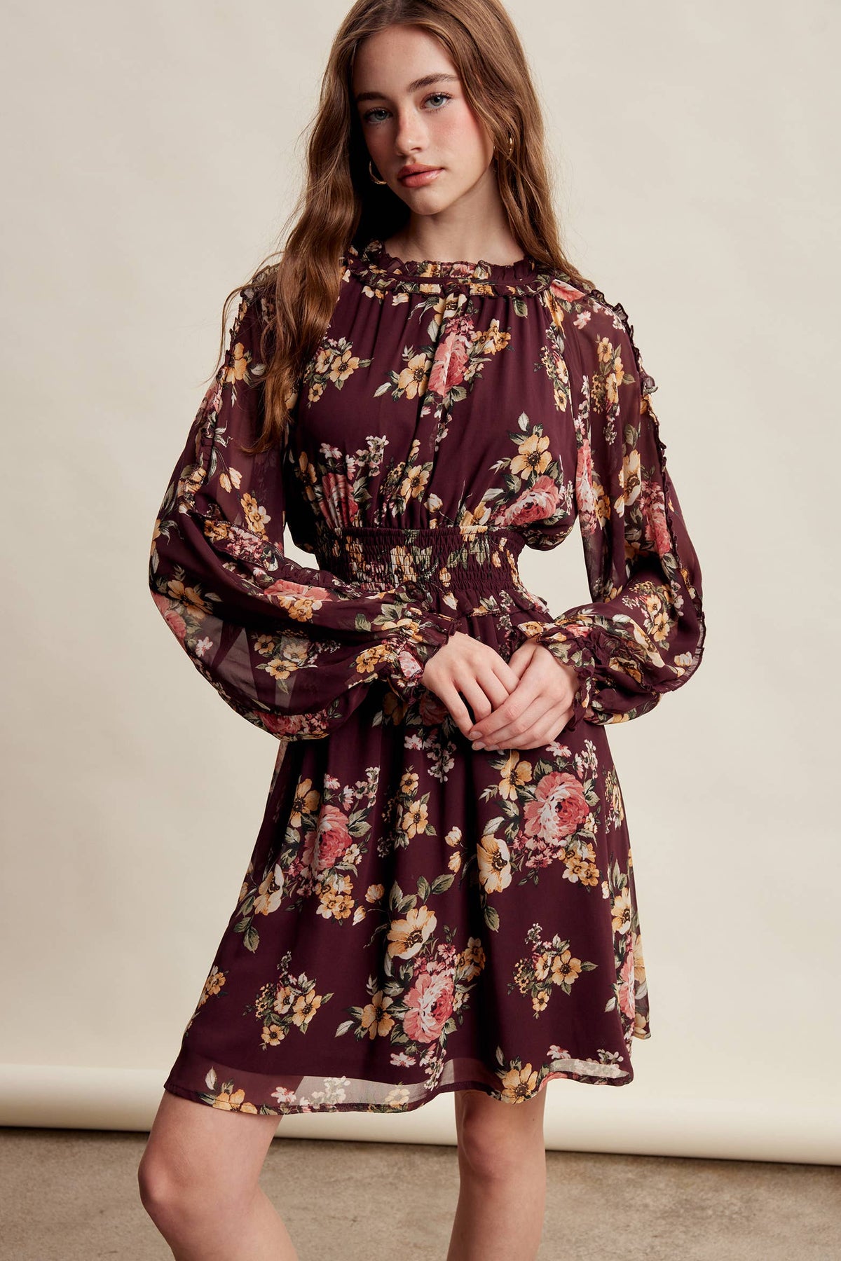 Floral Chiffon Dress