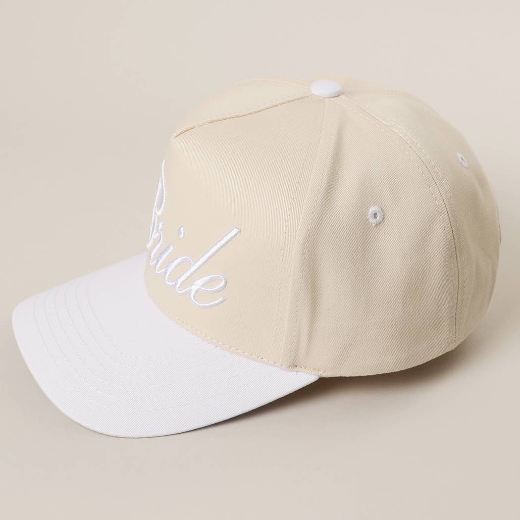 BRIDE Embroidered  Canvas Two-Tone Trucker Hat