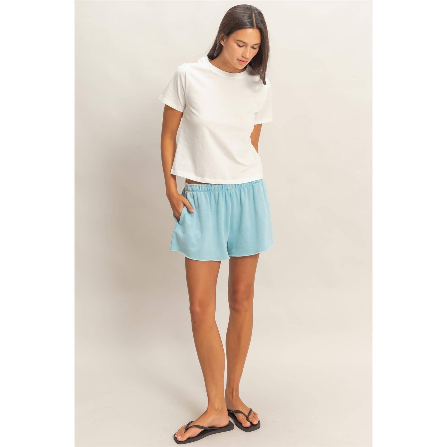 Mineral Wash French Terry Shorts
