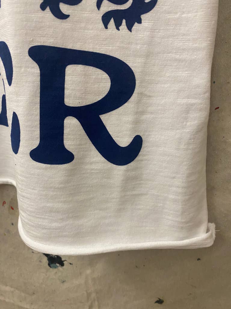 Cowboys and Beer Logo Baby doll crop tee