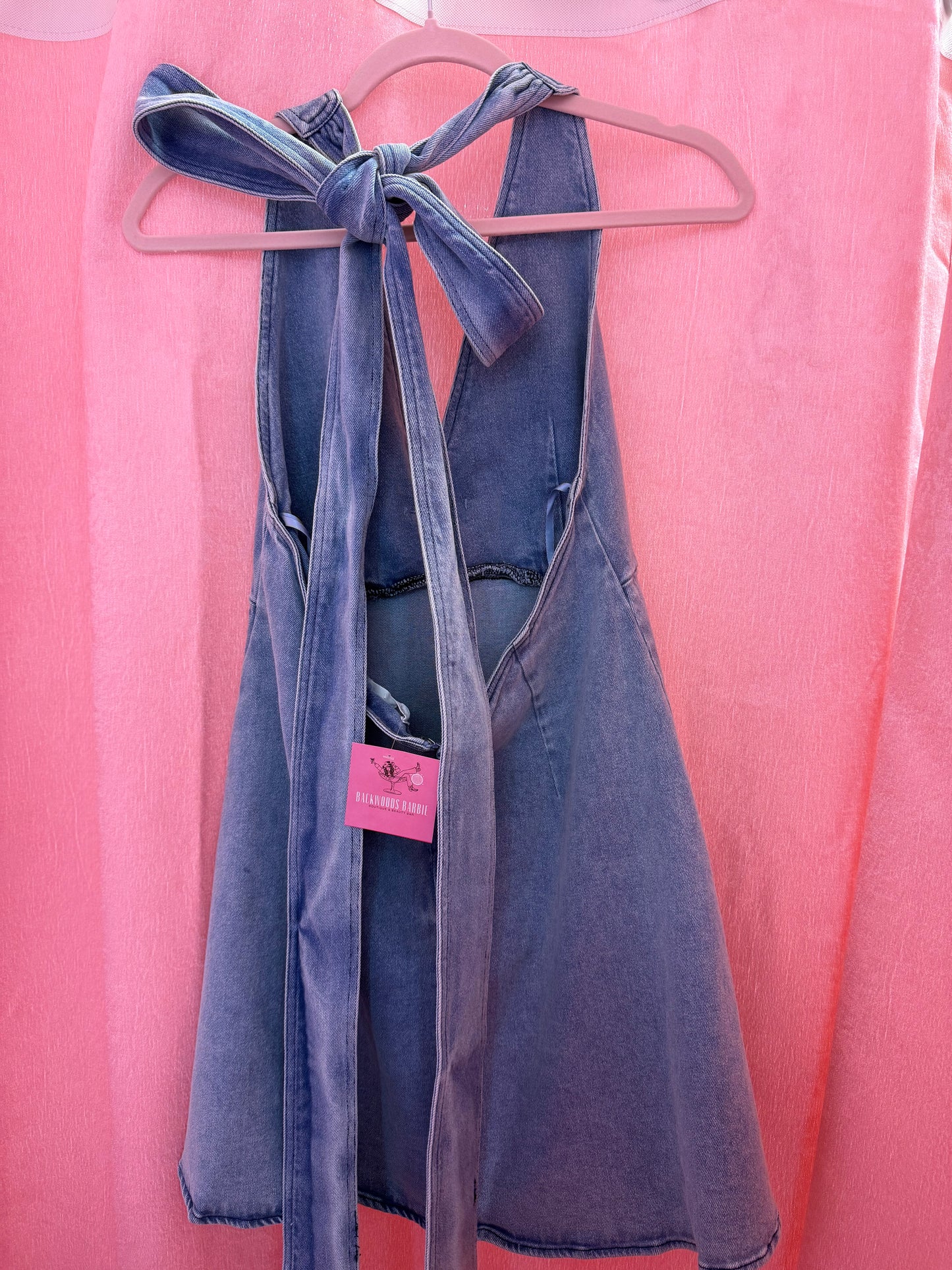Rose Denim Dress