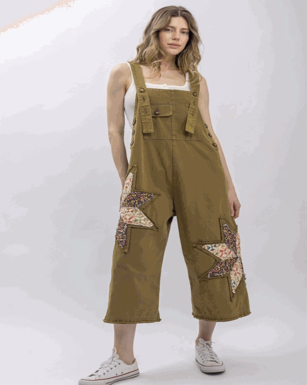 Patchwork Overalls