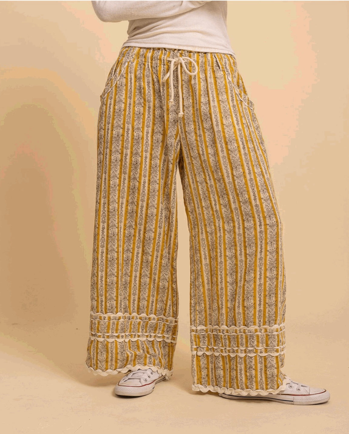 Wide Leg Boho Pants
