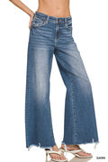 Wide Leg Fray Jean