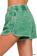 Acid Wash Cozy Shorts