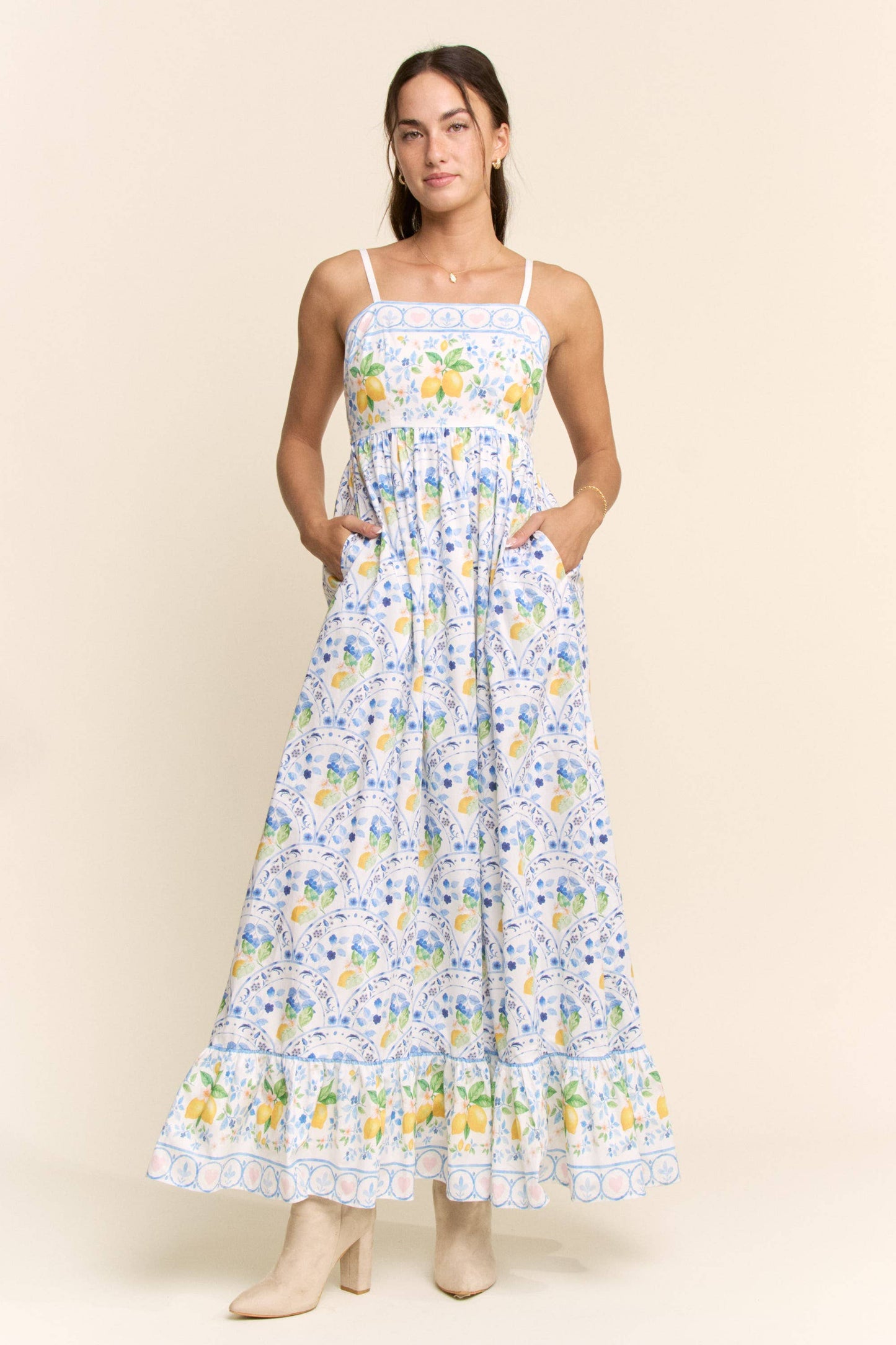 LEMON MAXI DRESS