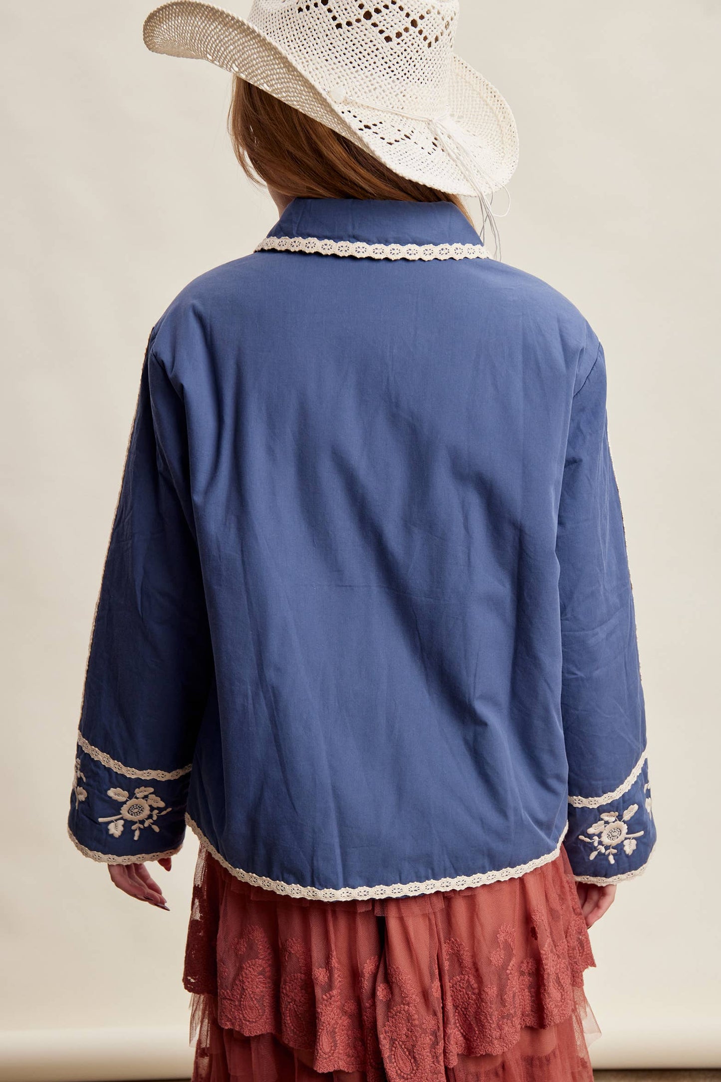 Embroidered Quilted Jacket