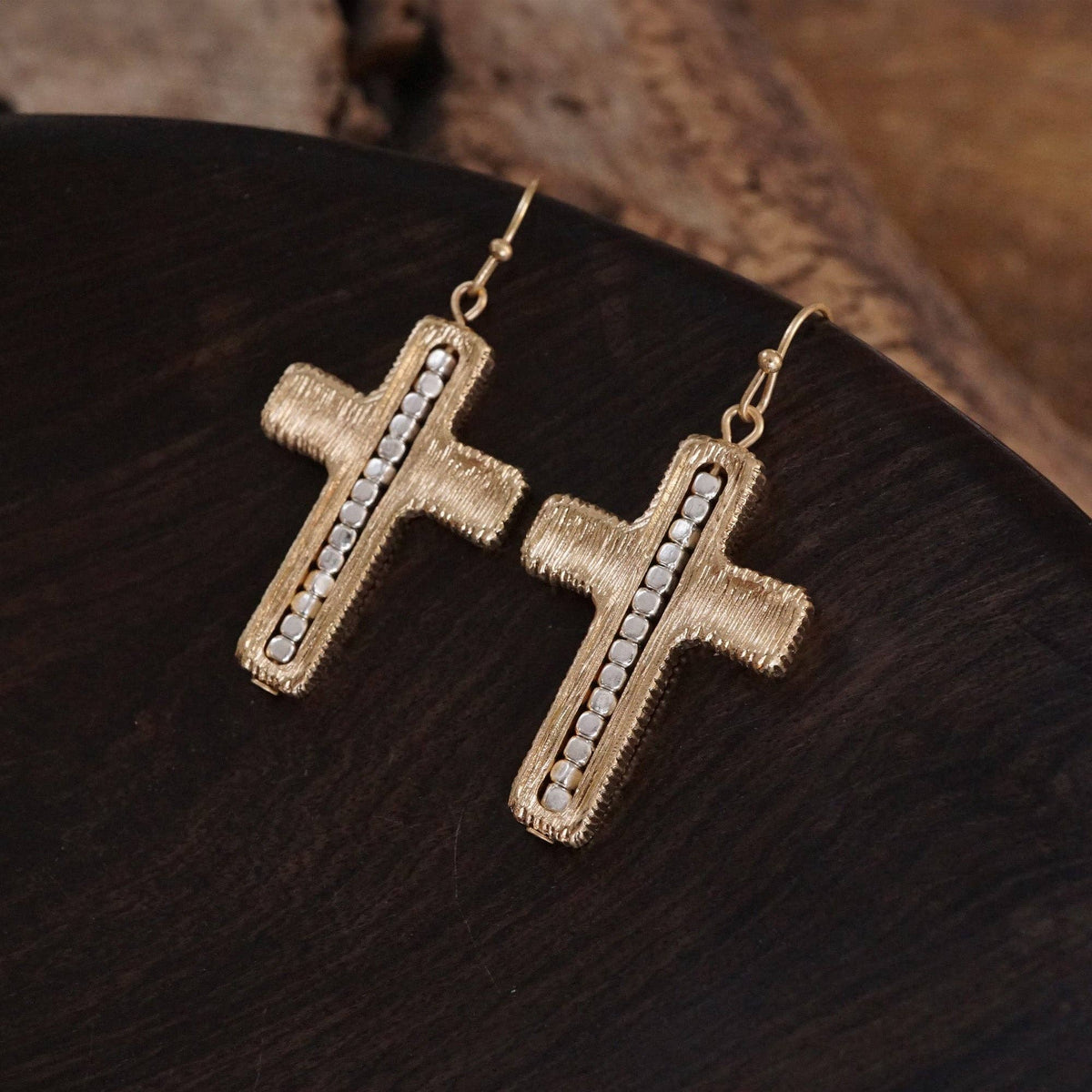 Cross Dangle Earrings