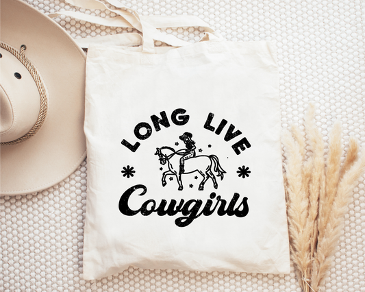Long Live Cowgirls Canvas Tote