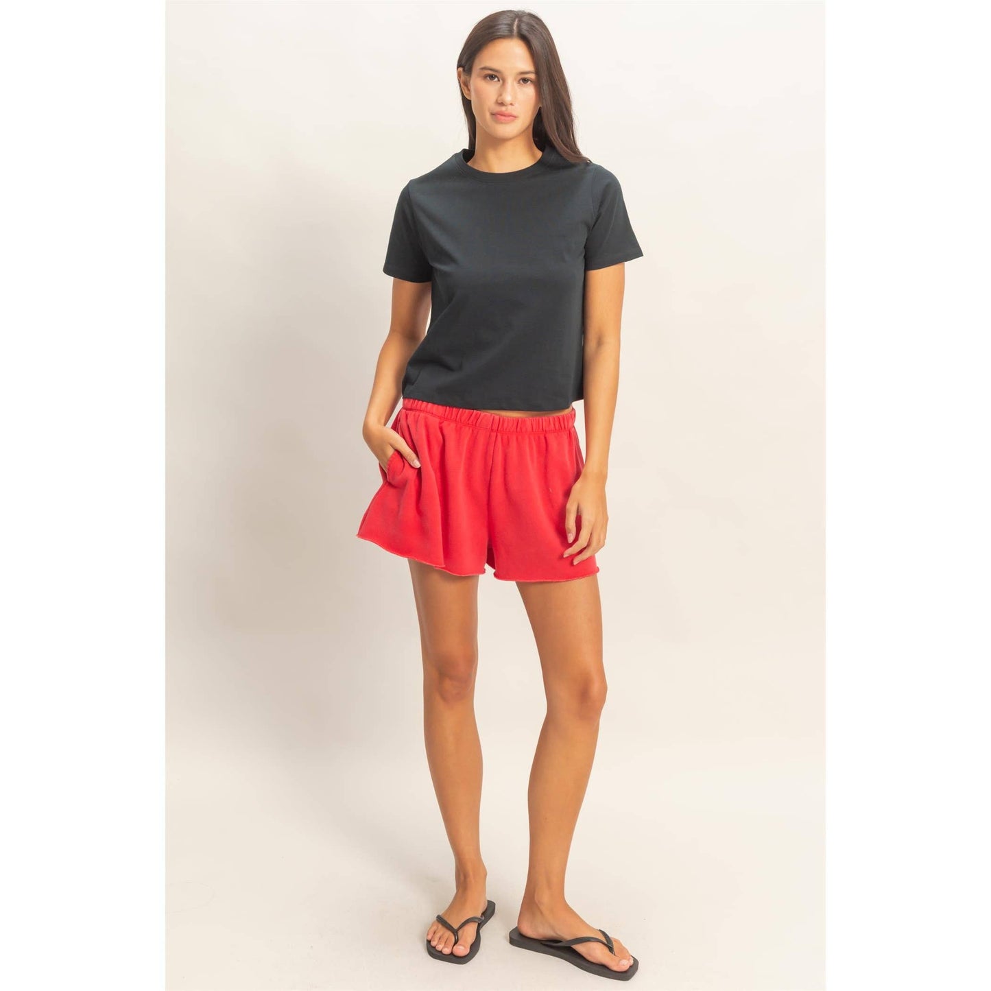 Mineral Wash French Terry Shorts
