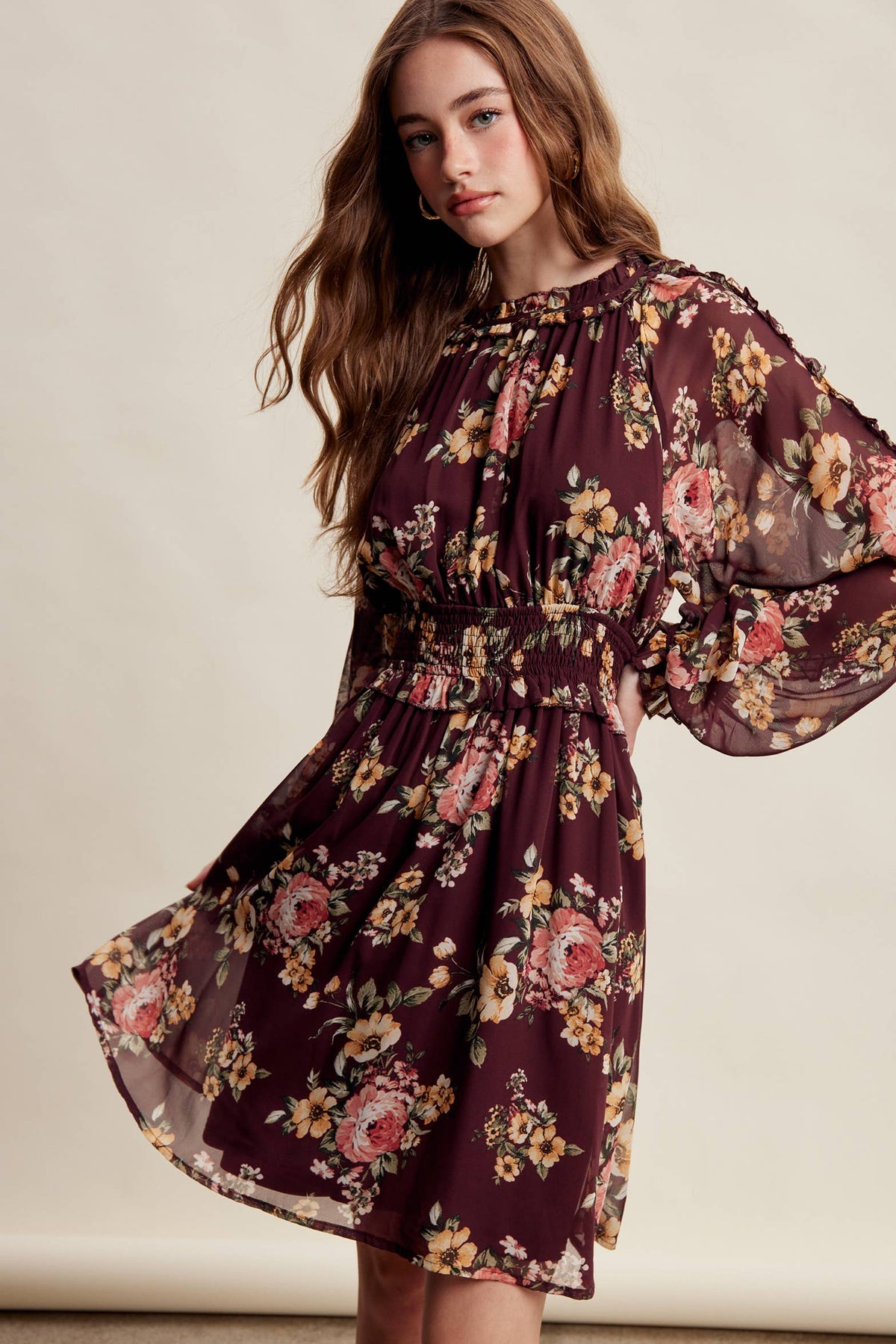 Floral Chiffon Dress