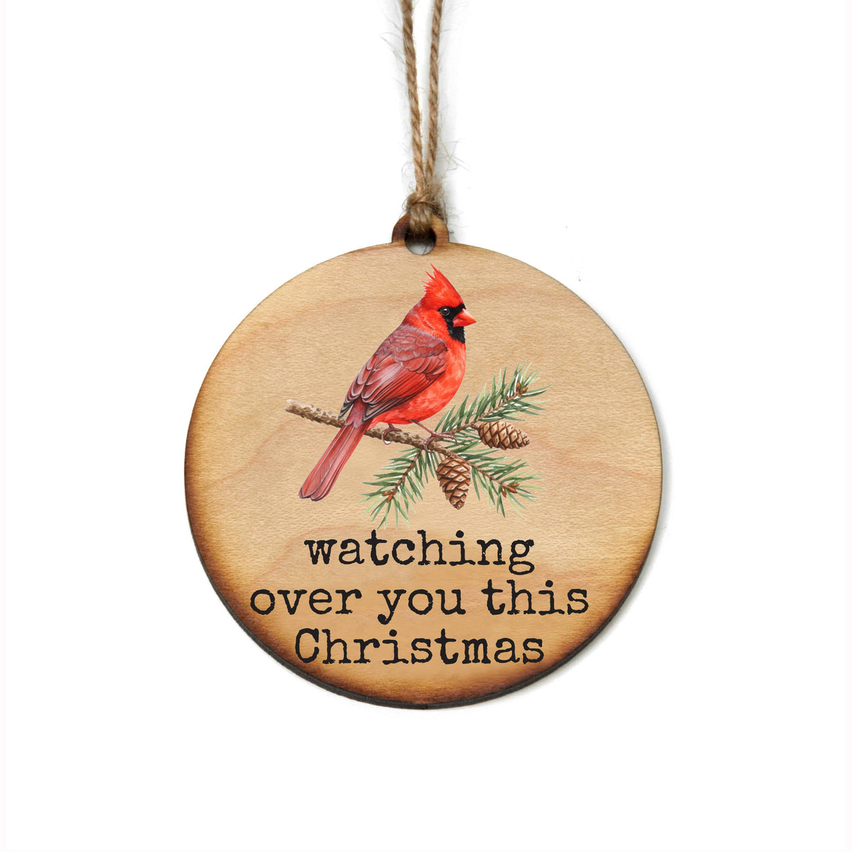Watching Over You This Christmas Cardinal Memorial Ornament