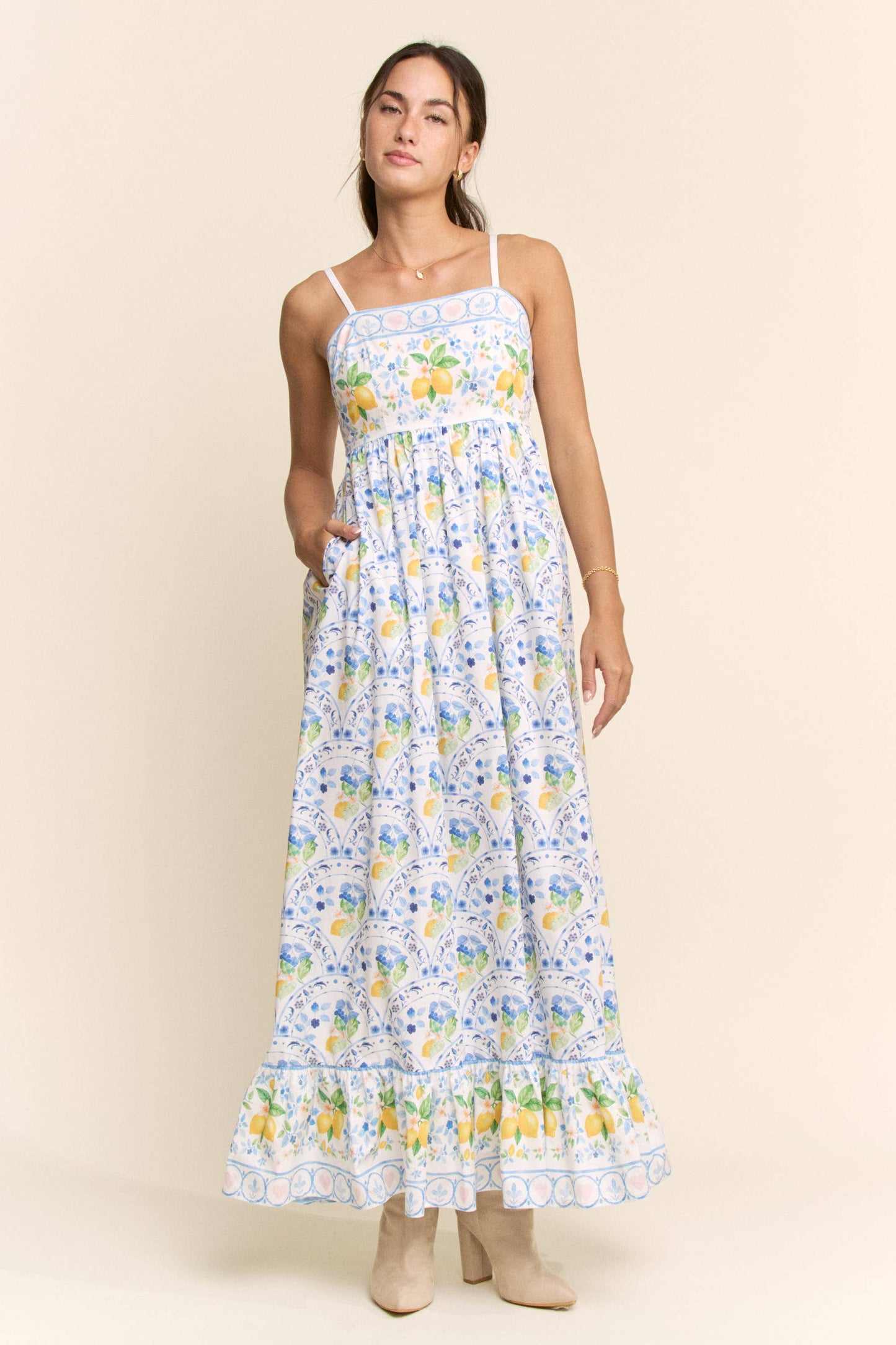LEMON MAXI DRESS