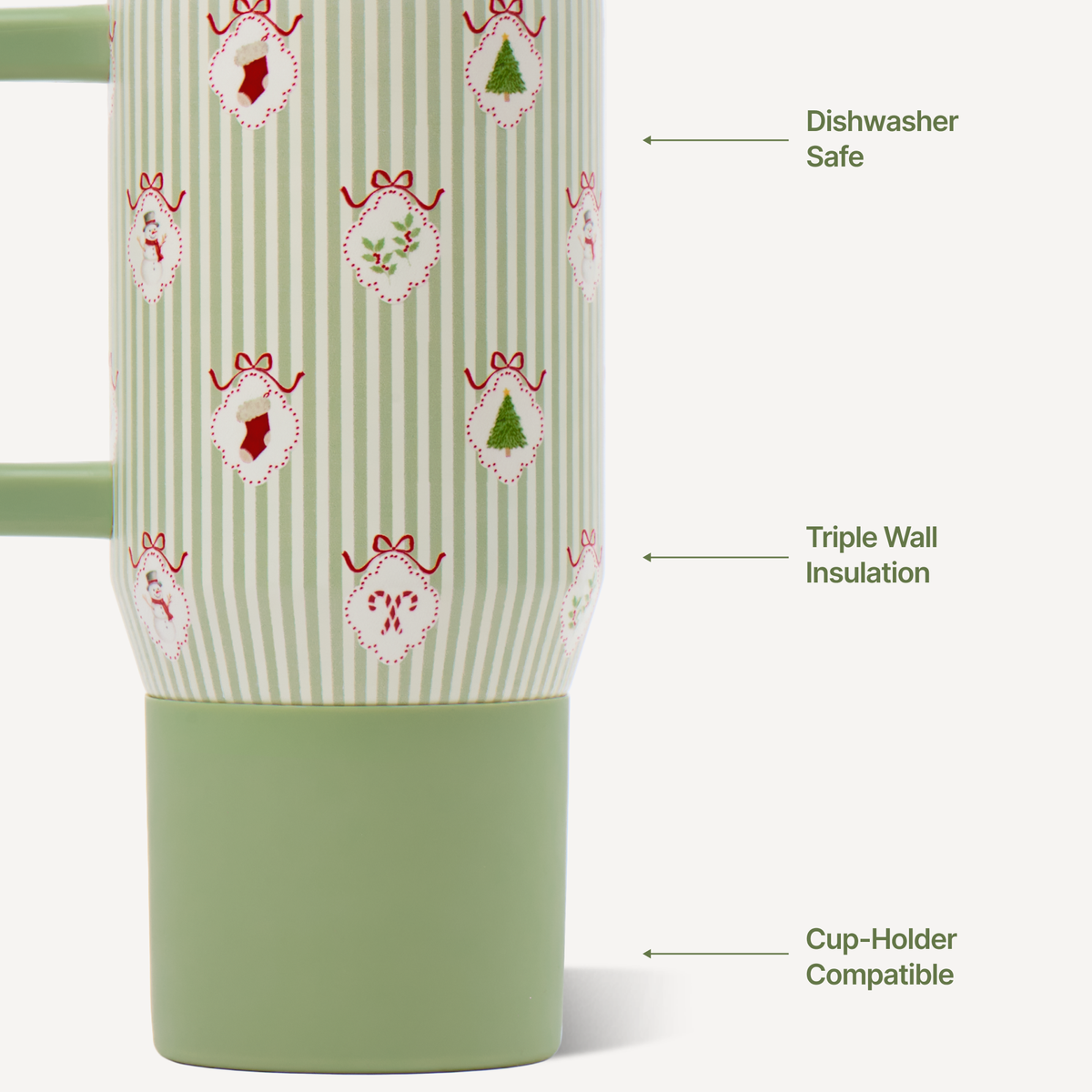 Deck the Halls HydroJug Coffee Traveler