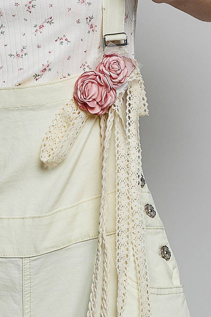 Feminine Handcrafted Blush Flower Belt