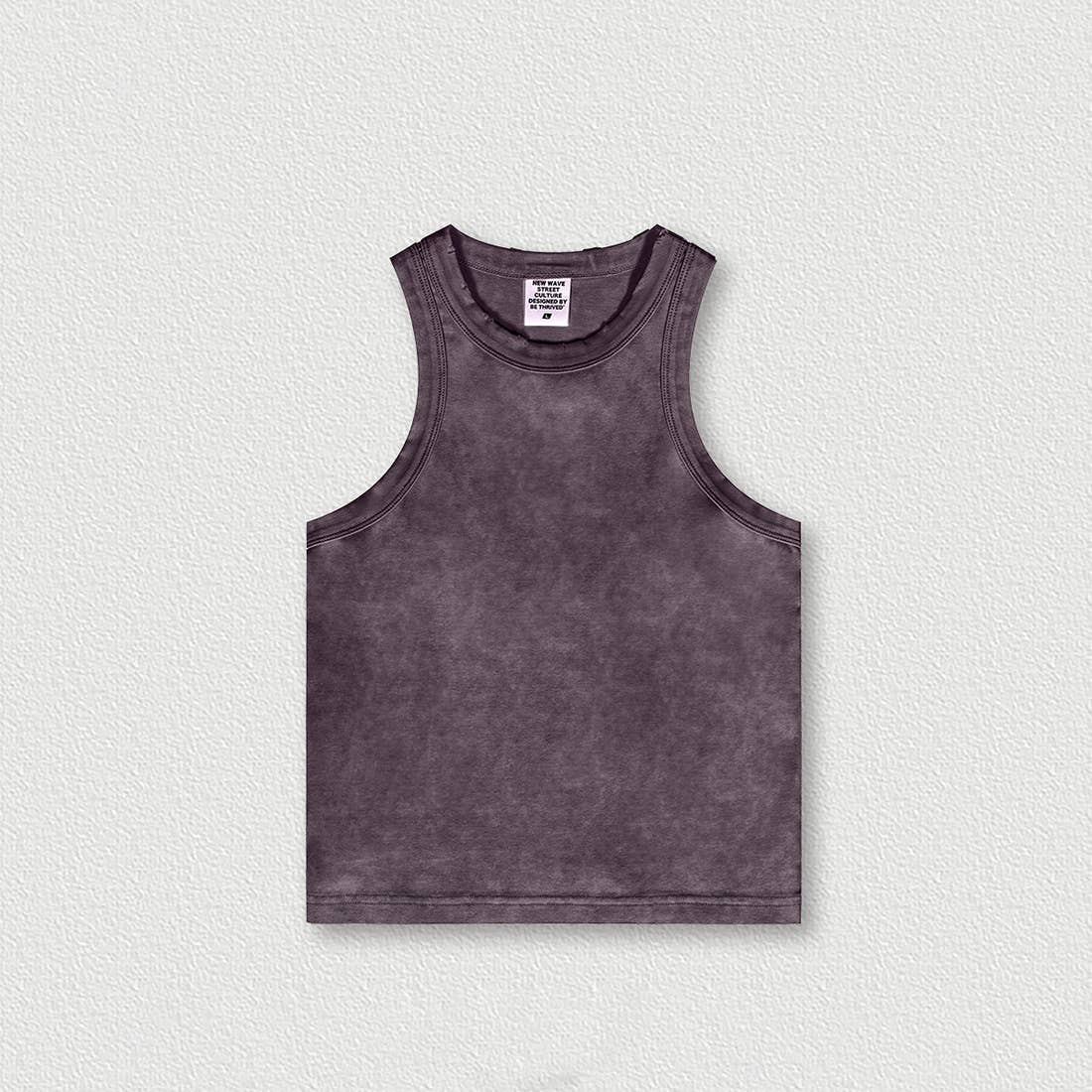 Vintage Distressed Slim-Fit Tank Top