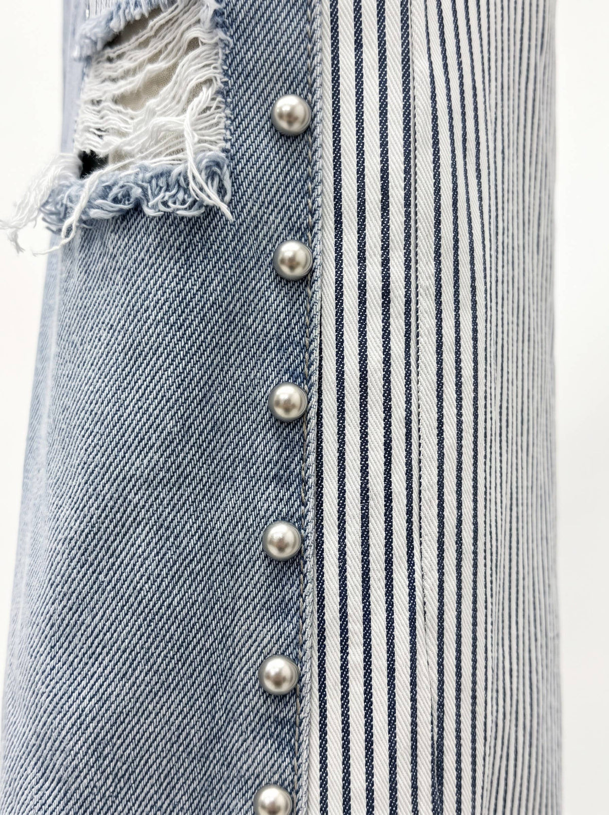 Studded Stripe Jeans