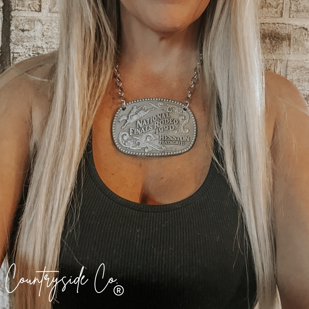 NFR Authentic Vintage Buckle Necklace