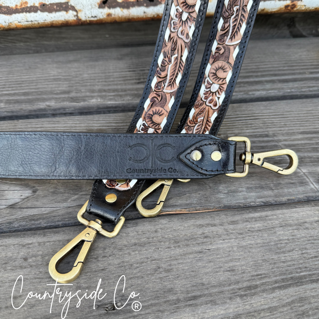 Desert Chic Leather Purse Strap