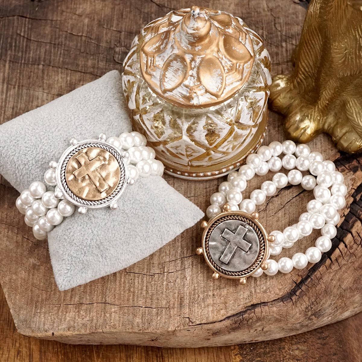 Gracebound – Cross Statement Bracelet