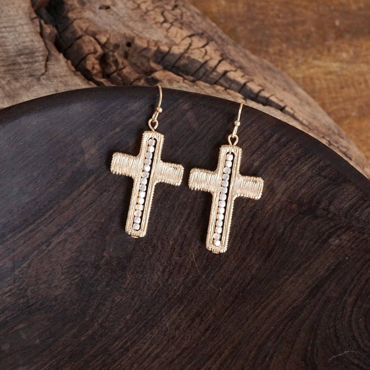 Cross Dangle Earrings