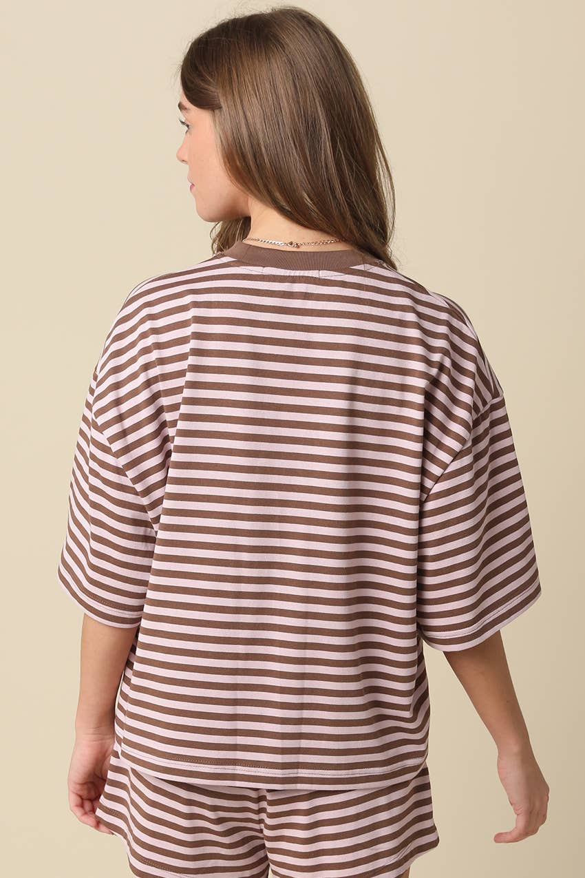 Lena Striped Relaxed-Fit Top