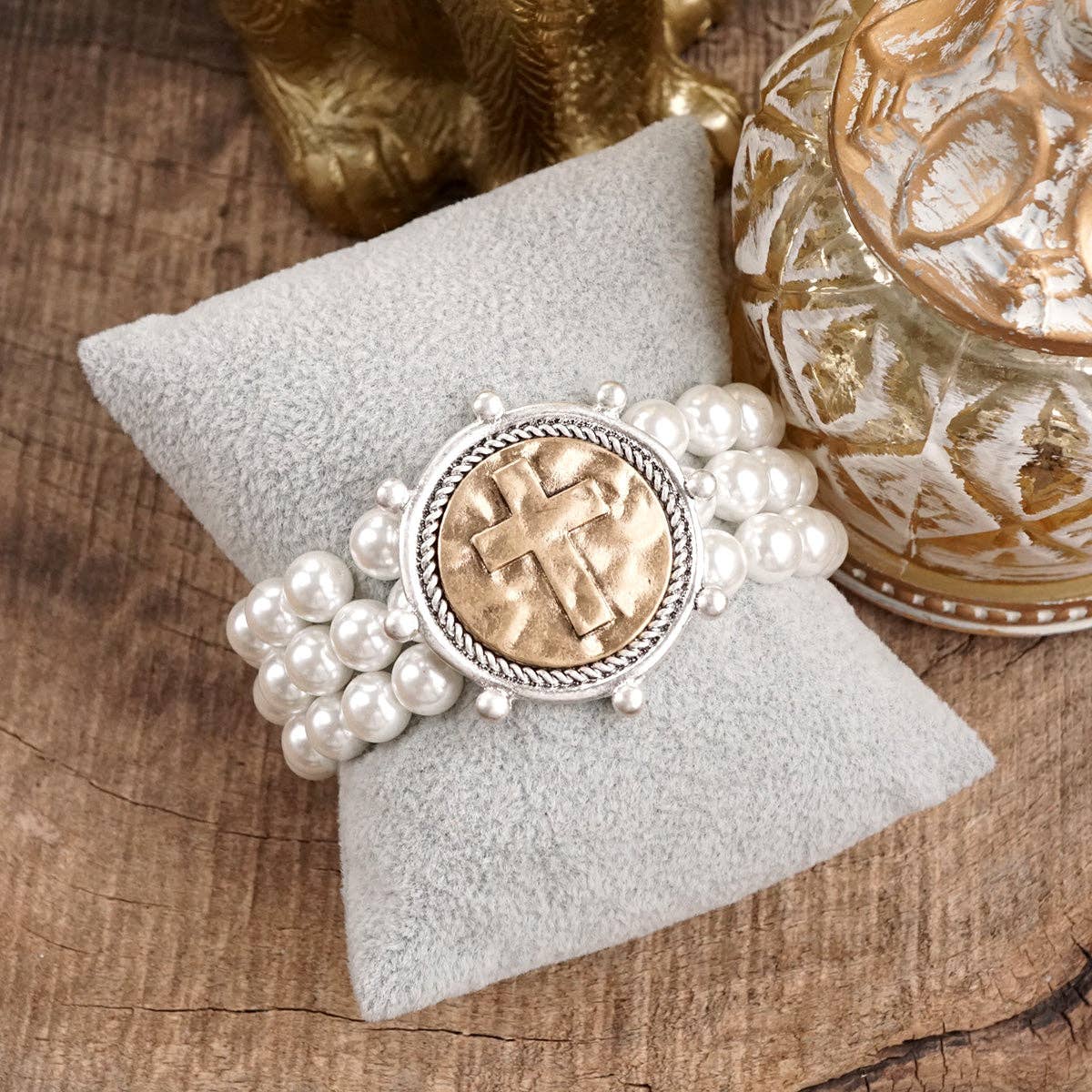 Gracebound – Cross Statement Bracelet