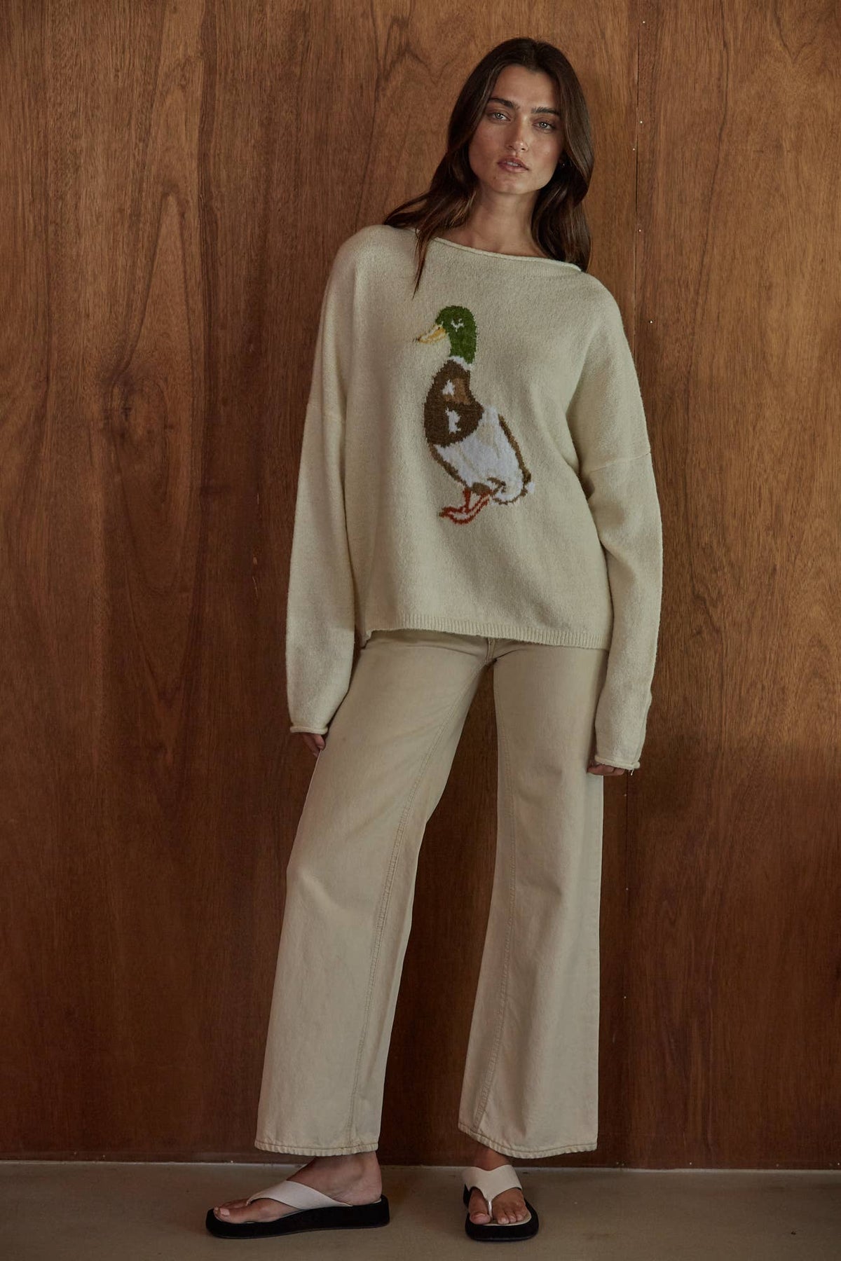 Knit Sweater- Duck