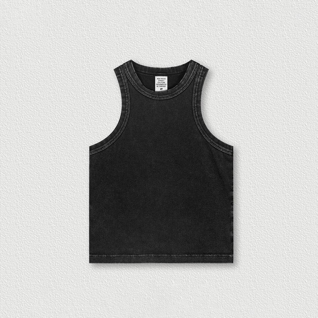 Vintage Distressed Slim-Fit Tank Top
