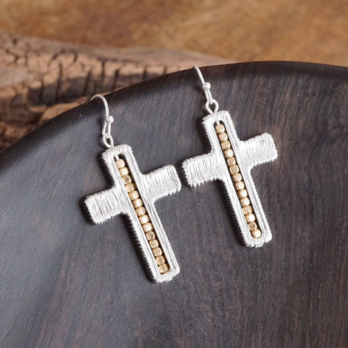 Cross Dangle Earrings
