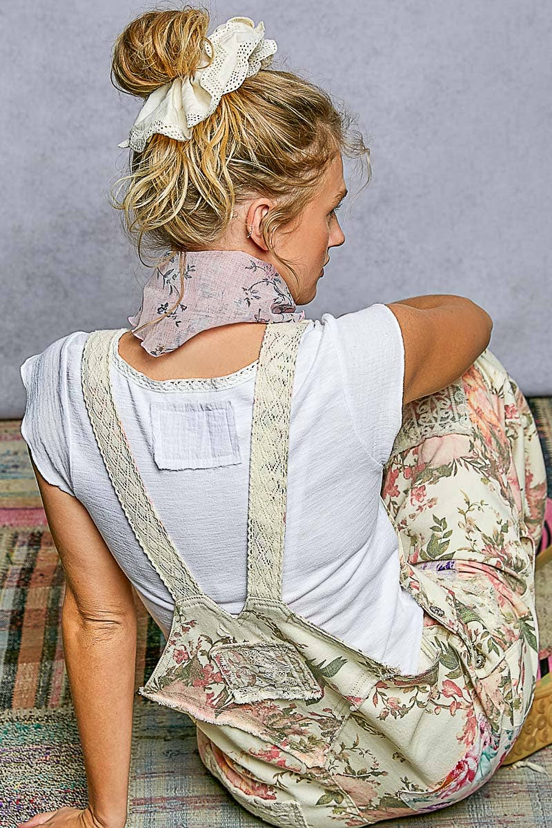 3 Different Designs Scrunchies Embroidered Hair Accessories